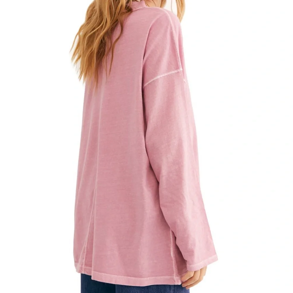 Free People | βWe The Freeβ Be Free Tunic Long Sleeve in Mauve - Size S - Picture 3 of 8